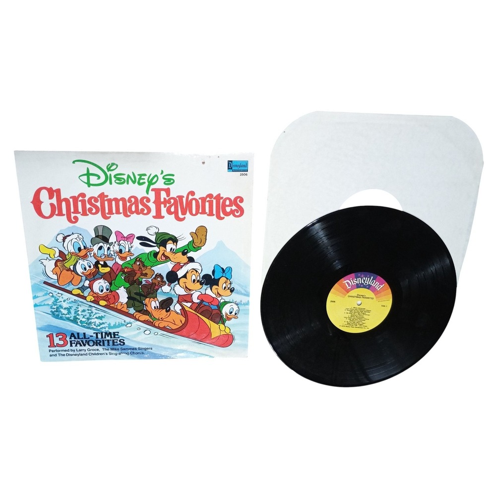 1979 Disneyland Records Disney's Christmas Favorites Sing-A-Long 2506 Vinyl LP